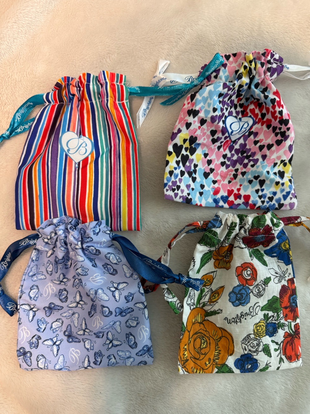 Brighton Drawstring Pouches - Set of 4